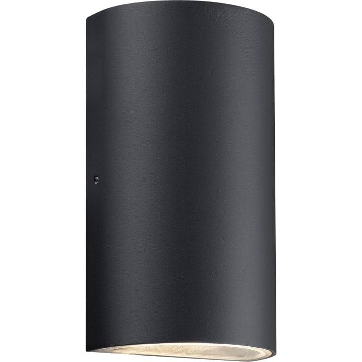 Nordlux Rold Round utomhus vägglampa, svart