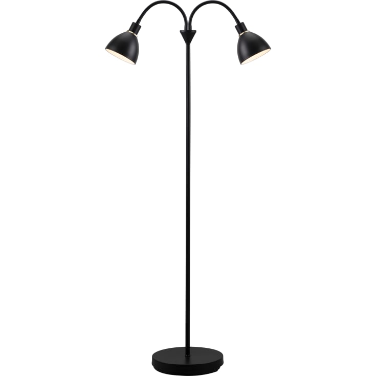 Nordlux Ray golvlampa, 2-armad, svart