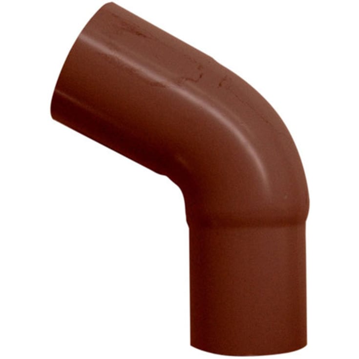 Plastmo bøjning 60 grader/75 mm. brun
