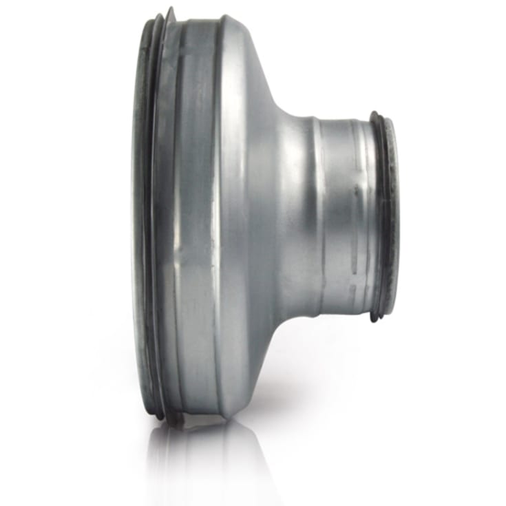 Ventilations reduktion nippel/nippel - Ø125xØ100mm