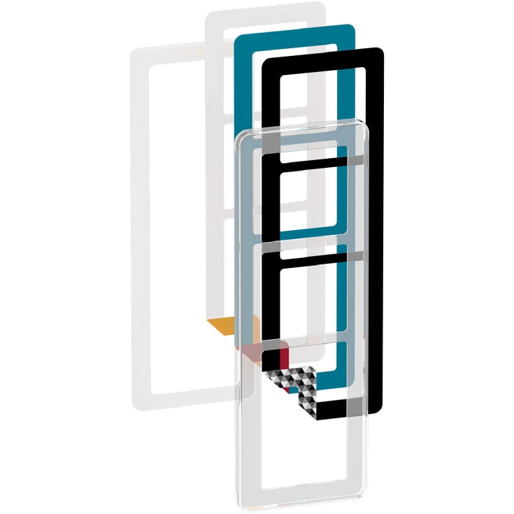 LK Fuga Choice Designramme, 3,5M, Transparent inkl. 6 farvevalg