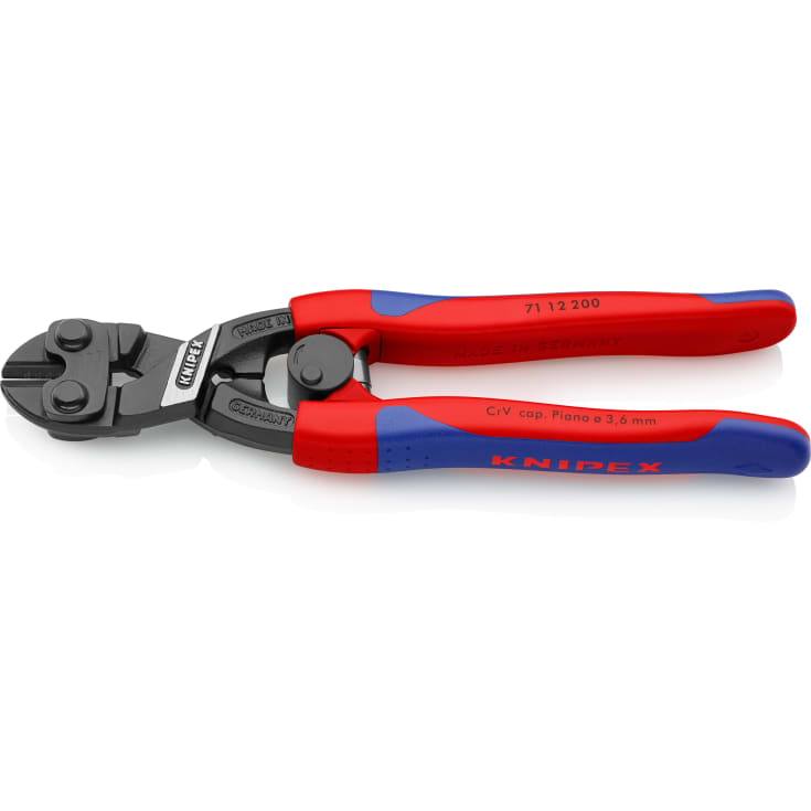 KNIPEX mini boltkutter, kobolt, med fjær
