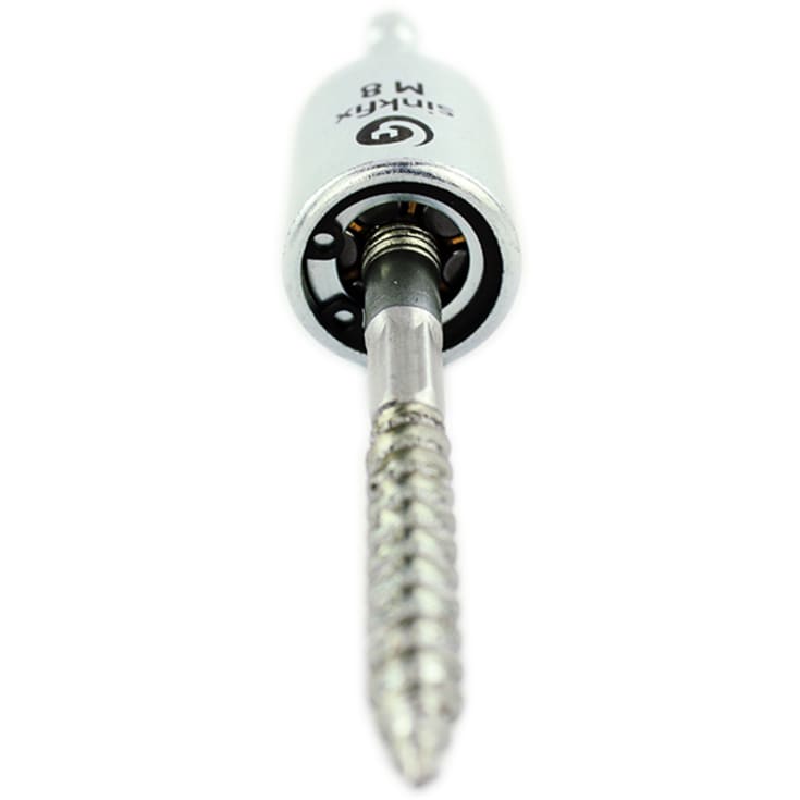 Sinkfix gjenget skrue/toppsett, 3 deler