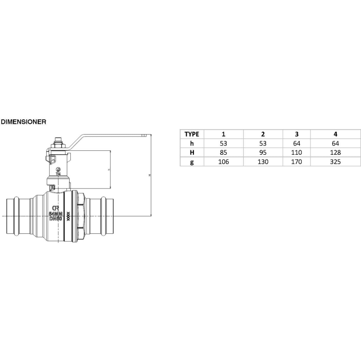 3/4&quot; spindelforlengelse