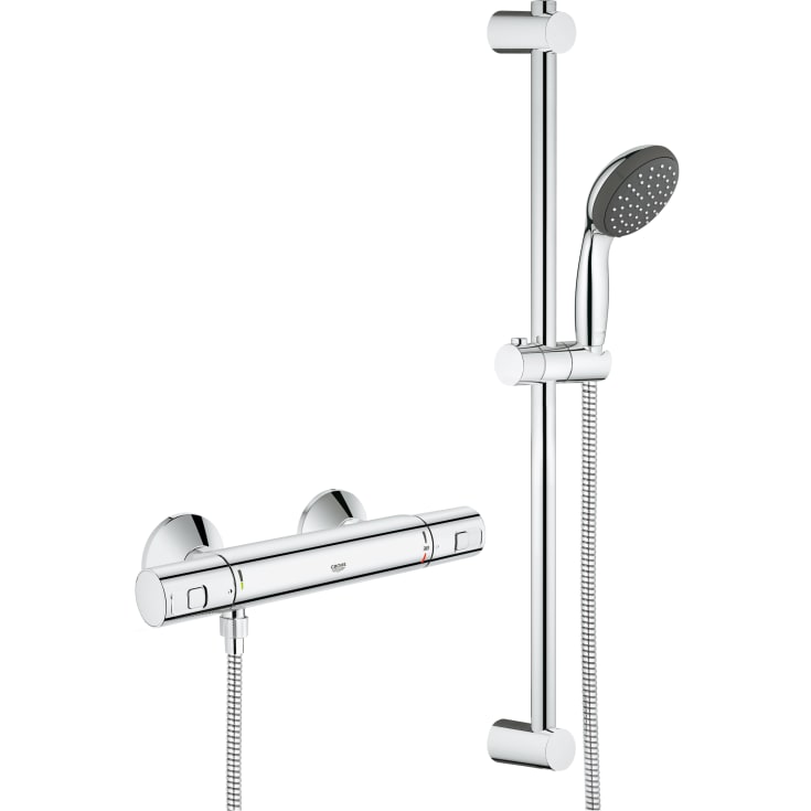 Precision Start termostat brus vægmontering udv + brusesystem