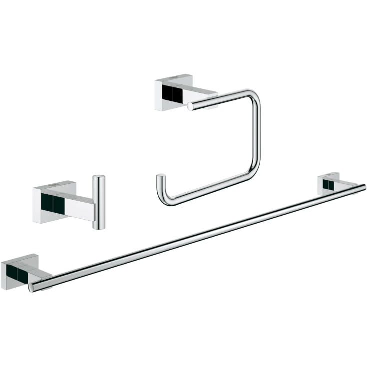 Grohe Essentials Cube 3-in-1 tilbehørssæt, krom