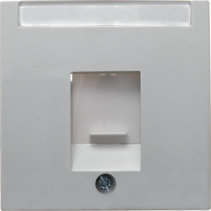 Berker Center lock dammskydd S/B enkelkontakt vit