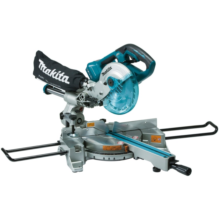 Makita Kapp-/gjæringssag, 2 x 18 Volt m/batterier 2 x 18 Volt uten batterier