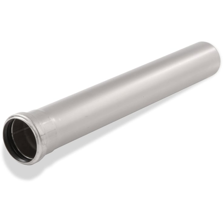 ACO 75 x 250 mm rustfritt avløpsrør med hylse, AISI 304