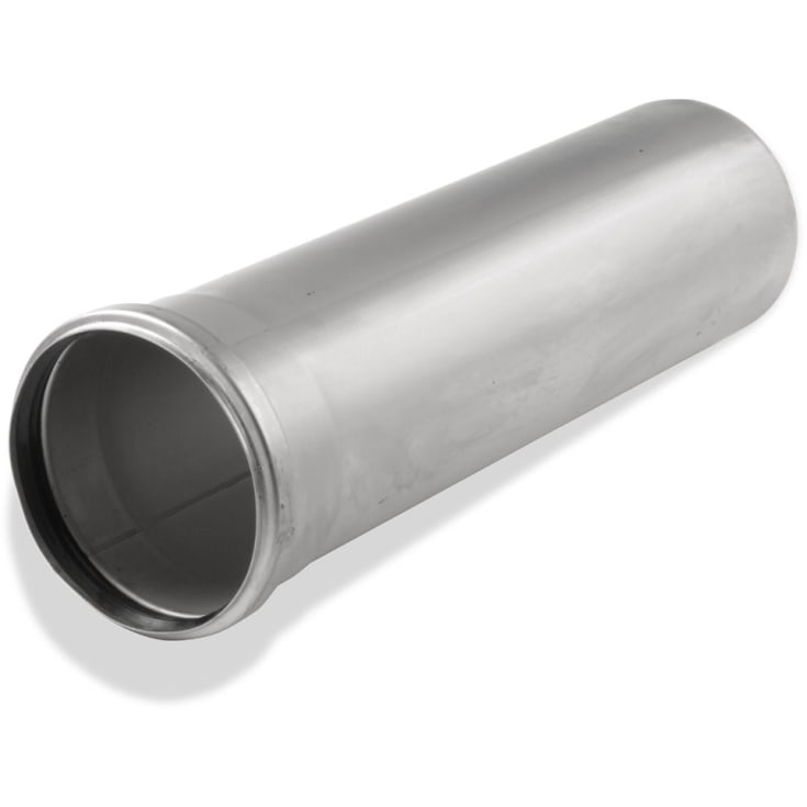 ACO 110 x 250 mm rustfritt avløpsrør med hylse, AISI 304
