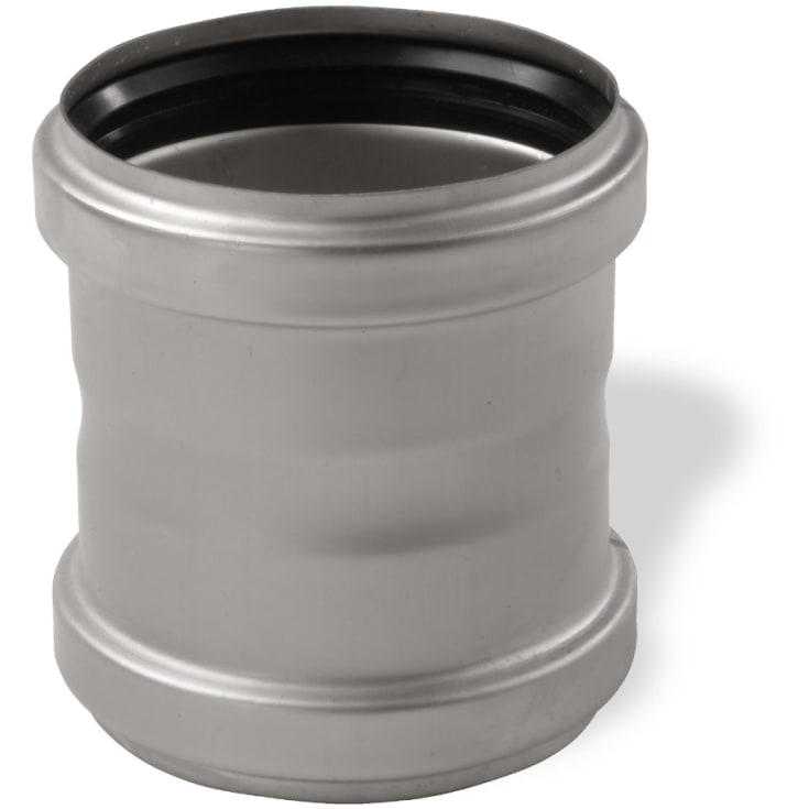 ACO 75 mm rustfri dobbel avløpsmuffe, AISI 304