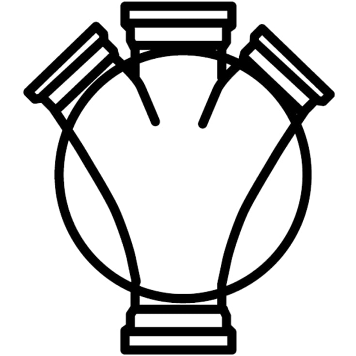 Wavin Tillsynsbrunn 160x315mm - 4 anslutningar