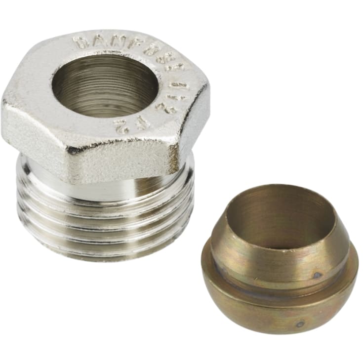 Danfoss klemringsfittings til stål- og kobberrør 1/2" x 12 mm