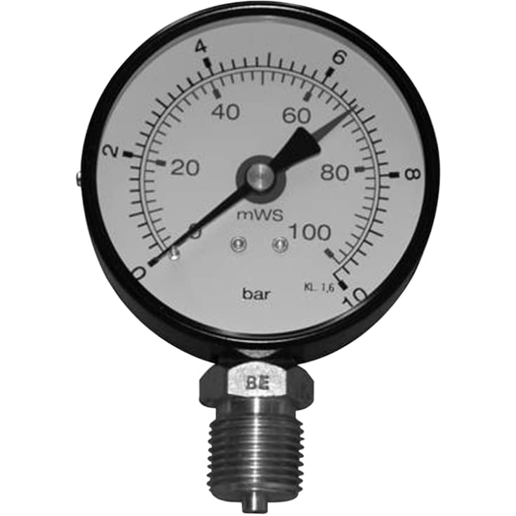 1/2" x 80 mm Manometer 1 bar/10VS