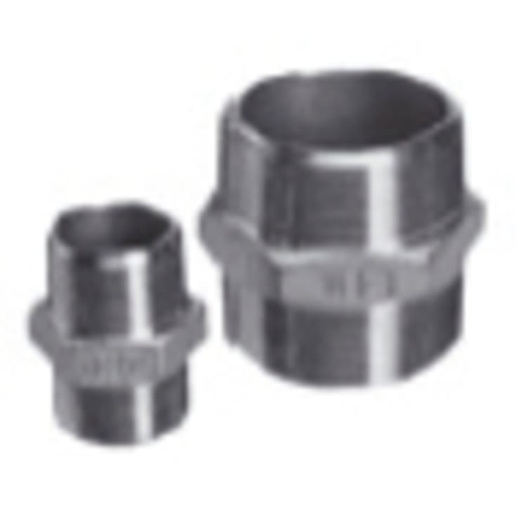 Rustfri overgang ansatsnippel 1/2"