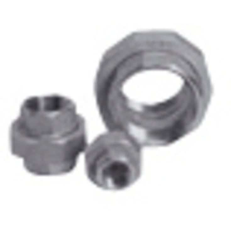 Rustfri union m/muffe 1/2"