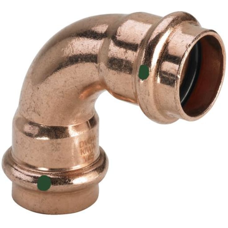 Viega Profipress böj, 90°, tappvatten, värme, muff/muff, 22 mm