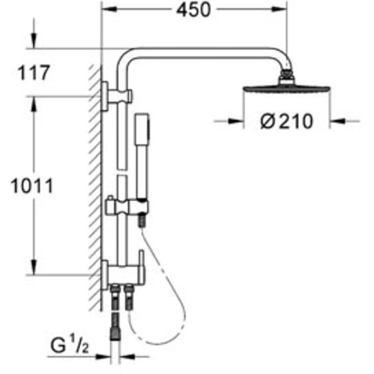 Grohe Rainshower divertersystem 210M