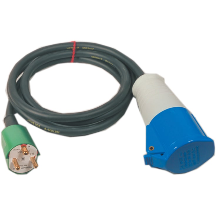 Adapterkabel 1 m, DK stik - CEE 230V/16A
