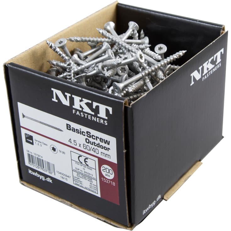 Skrue, Outdoor Ruspert 1000, UH, TX20, 5,0x80/45 mm, 250 stk.