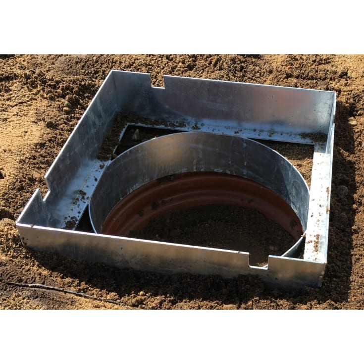 Uni-Seals 315 x 80 mm brønddæksel m/skørt, t/integrering, 12,5 t