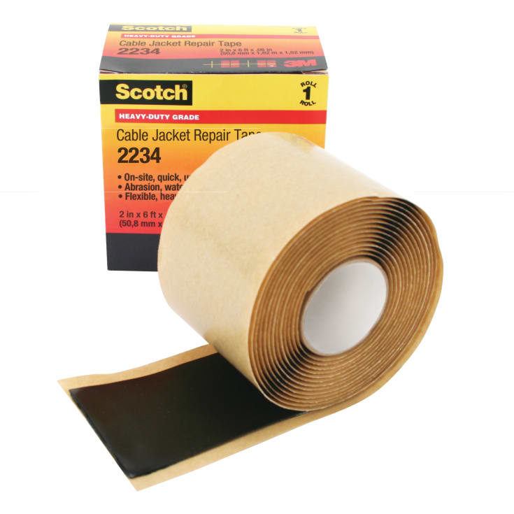 Mastik Tape Scotch 2234, 50 mm x 1,8 m kabelreparasjonstape, svart