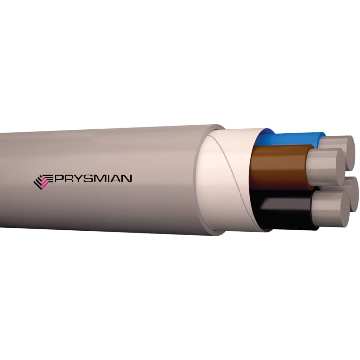 Prysmian HIK-AL-M installationskabel 4x16 mm², metervare