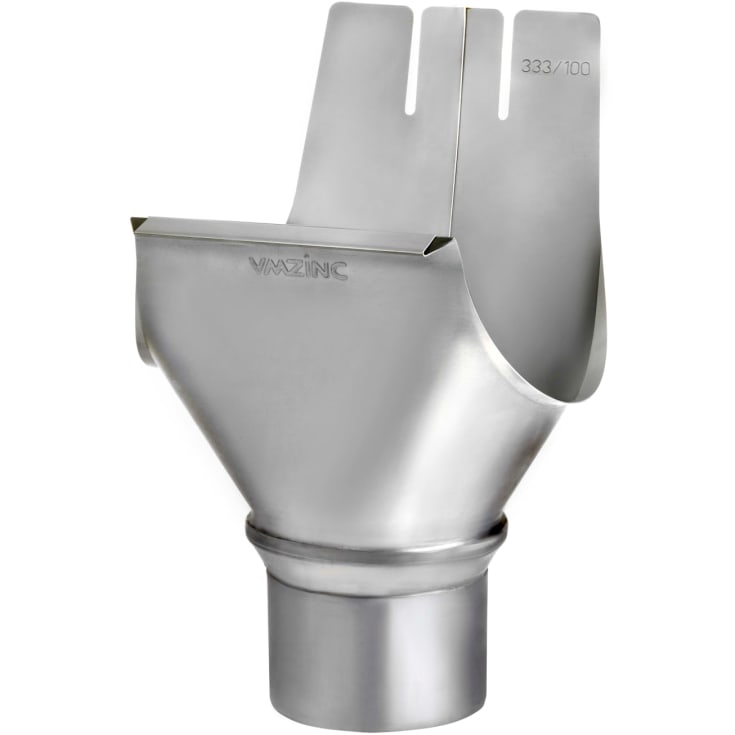 VMZINC ekspansjonsdyse, ZINC NATUR - 333/87 mm, t/halv time