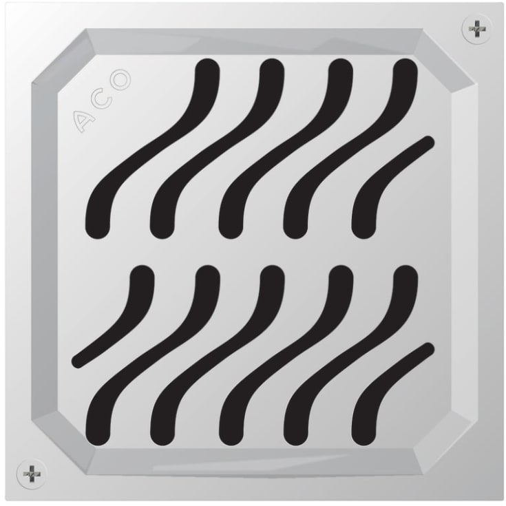 Aco EG150 Flag avloppsgaller, rostfritt stål
