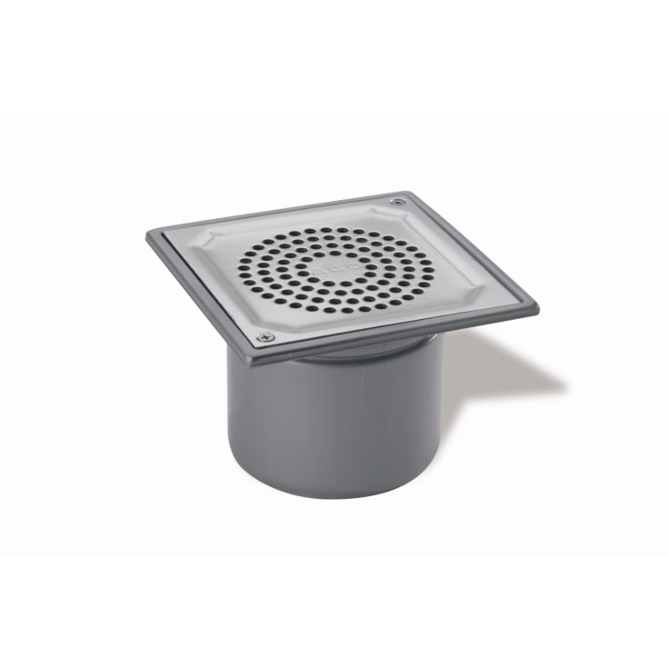 Aco golvbrunn, för betong- och klinkergolv, låg modell, Ø110 mm
