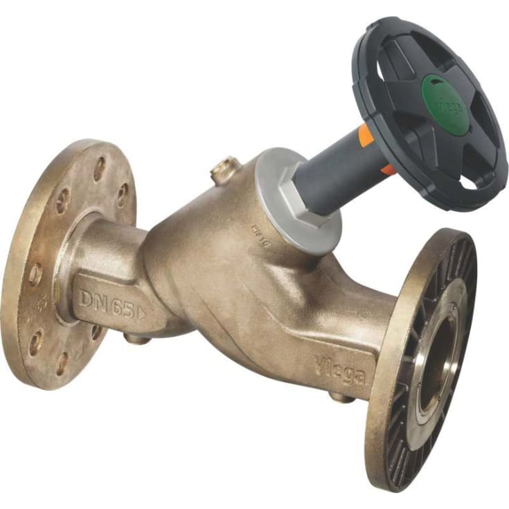 Viega Easytop KRV vinkelseteventil, tappevann, varme, 80 mm