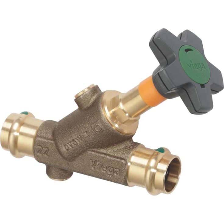 Viega Easytop KRV snedsitsventil, tappvatten, värme, 54 mm