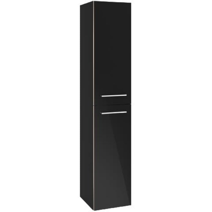 Villeroy & Boch Avento högskåp, 35x176 cm, vänster, sort