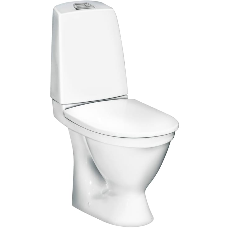 Gustavsberg Nautic 1510L toilet, uden skyllekant, hvid