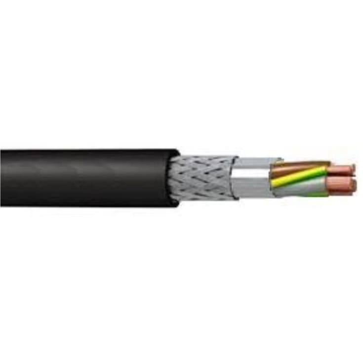 Motorkabel 2YSLCYK-J EMC 3x2,5+3G0,50 mm², sort, T500