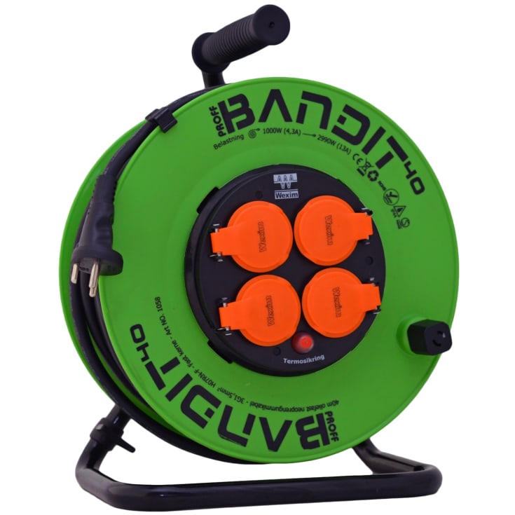 Wexim Bandit kabeltrumma, 40 meter