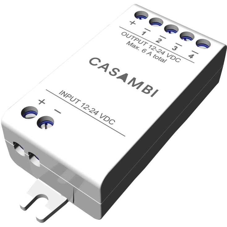 Casambi 4 kanal PWM4 dimmer til konstant spænding, LED strip