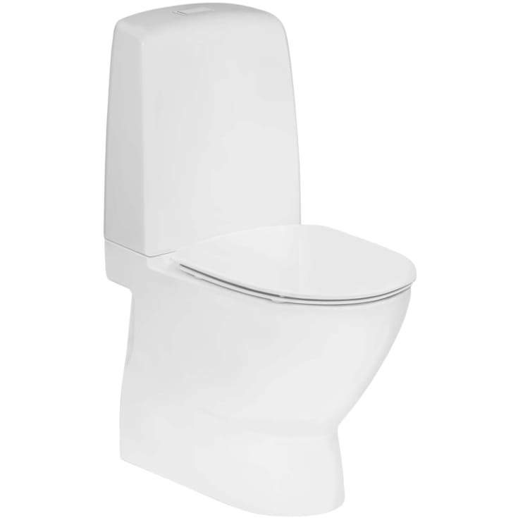 Ifö Spira Art toalett, uten skyllekant, rengjøringsvennlig, hvit