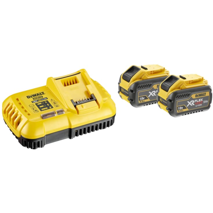 DeWalt batterisæt - 2 x XR Flexvolt batteri 18/54V 9,0/3,0Ah