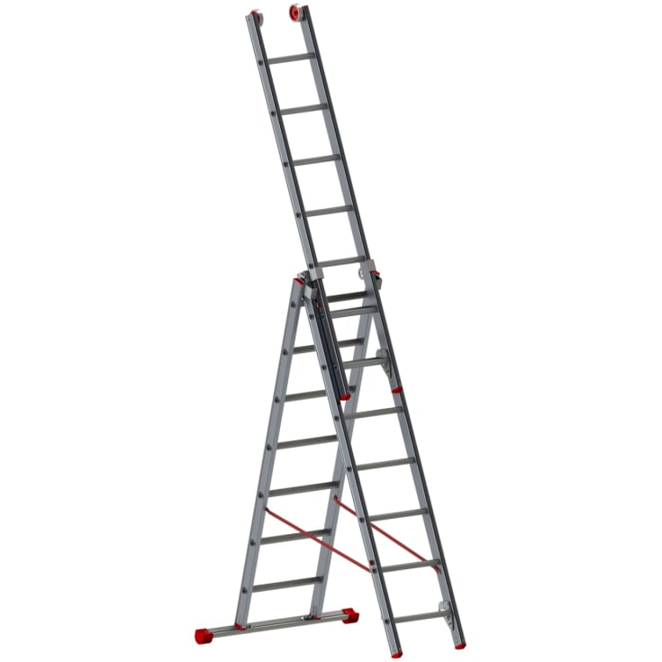 Jumbo super pro kombistege 3-delad 5,0 meter - 3x7 steg.
