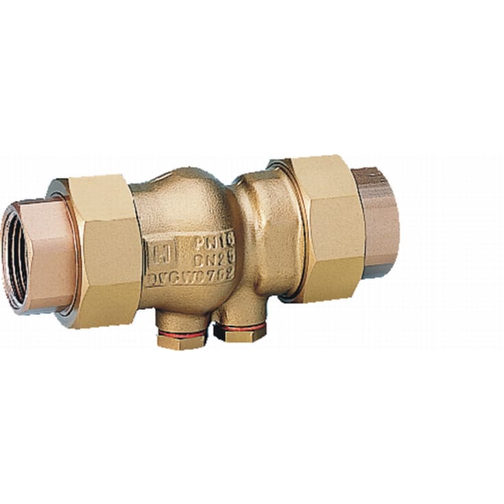 Resideo Braukmann 1 1/4" kontraventil, brandinstallation