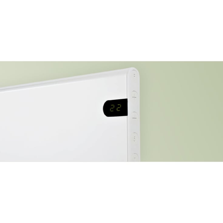 Adax Neo NP panelovn med termostat 1400W/400V, hvit, 18 m²