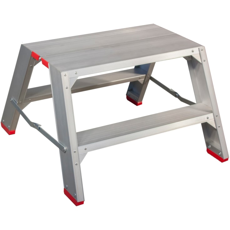 JUMBO trappestige, ekstra bred platform 35x65 cm, 2 trin/0,45 m