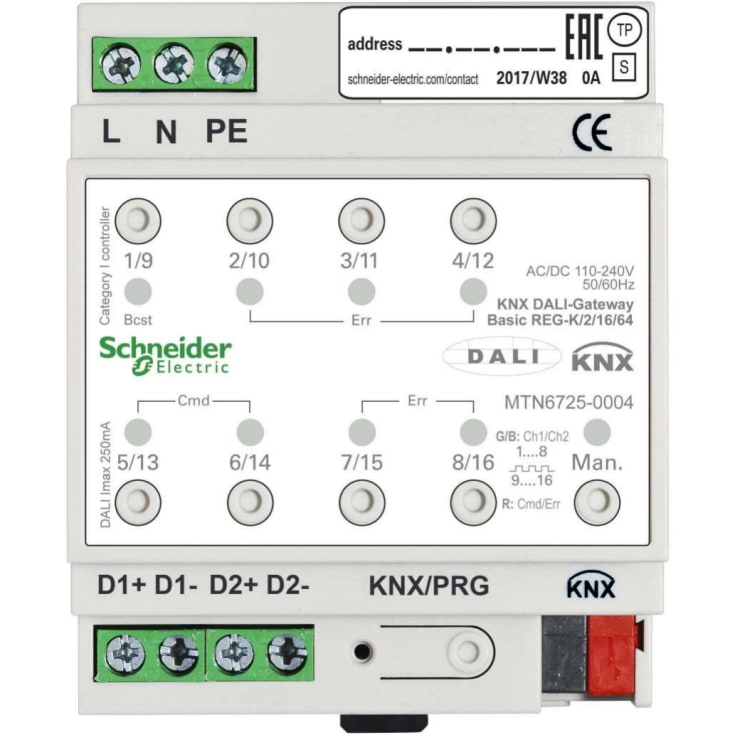 KNX DALI-Gateway Basic REG-K/2/16/64