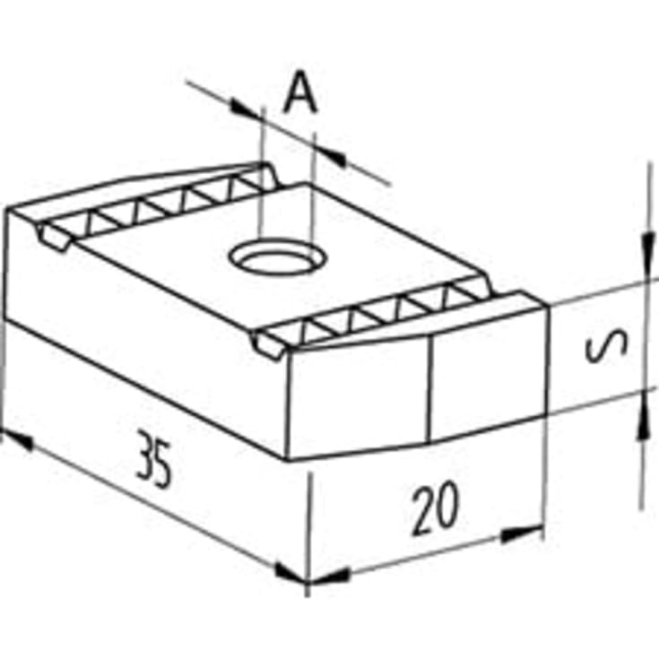 Samontec FCN 10 skivemutter M10