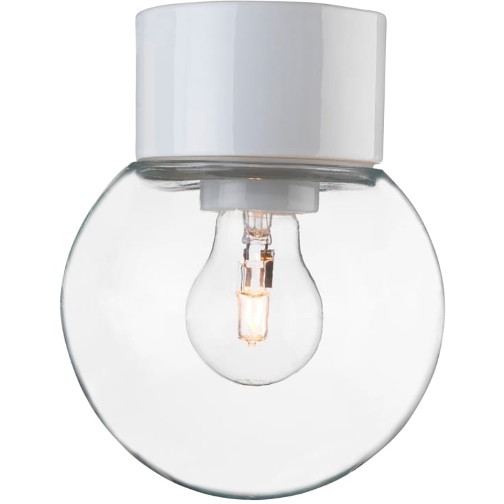 Ifö Classic Globe loftlampe, Ø15 cm, hvid/klar