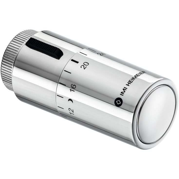 IMI Halo radiatortermostat, M30 ventilkobling, 0–28 °C, krom