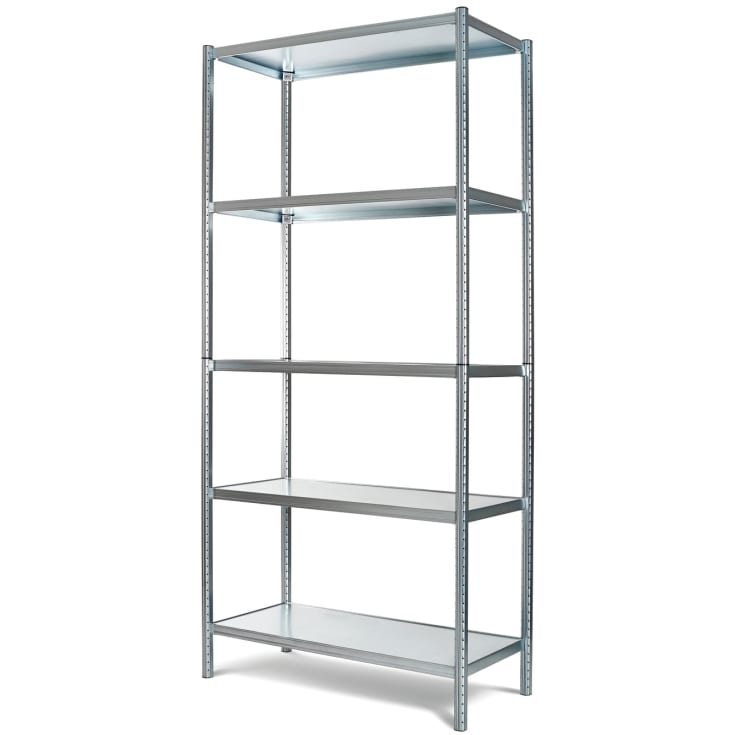 Raaco S450 værkstedsreol med 5 hylder, 34 cm dyb