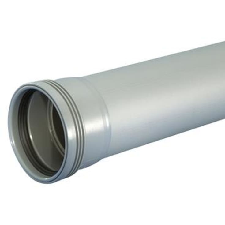 Wafix afløbsrør i grå 50 mm - 150 cm