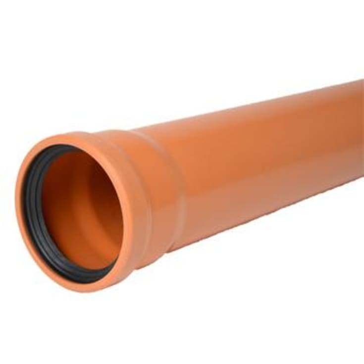 Wavin 110 mm PVC kloakkrør, SN4, 500 mm